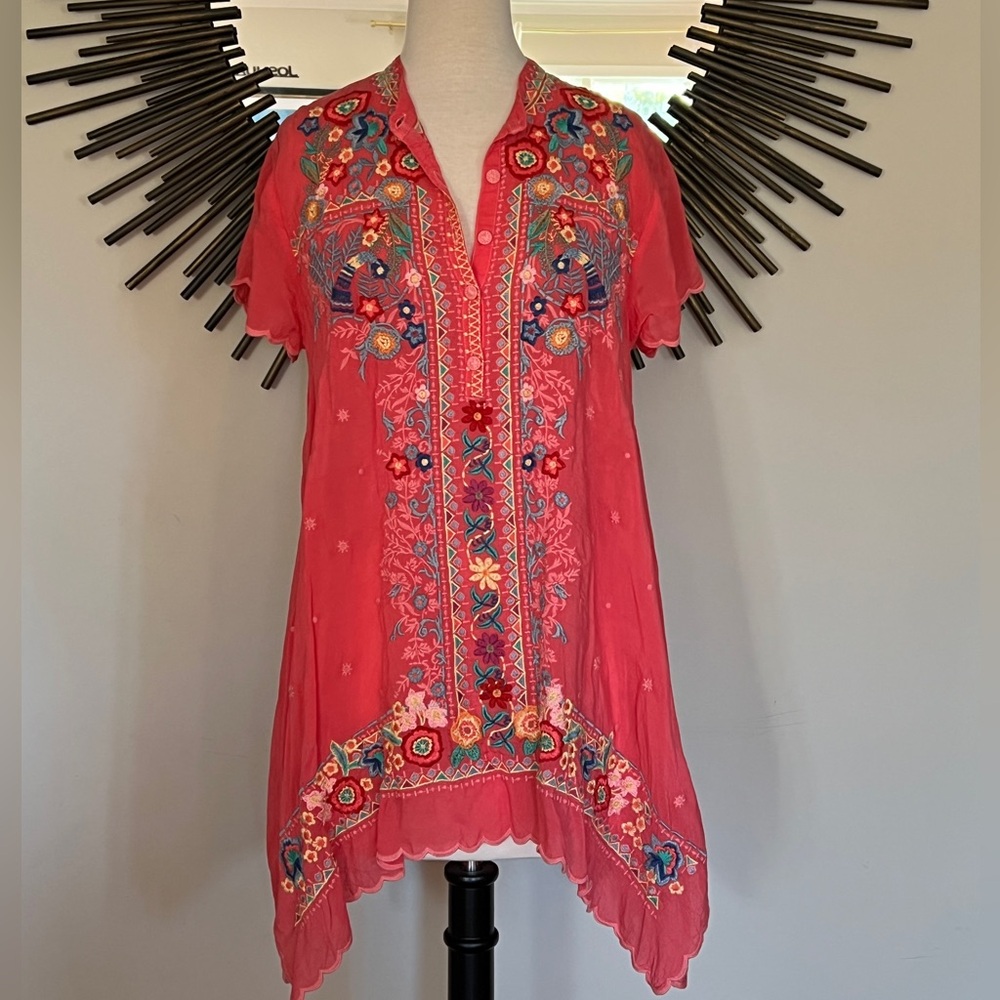 Johnny Was Embroidered Tunic